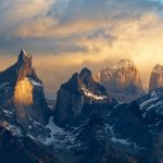 A group of mountains with snow on them